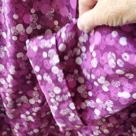 Only Necessities Purple Oversized Button Down Shirt - Picture 4 of 10